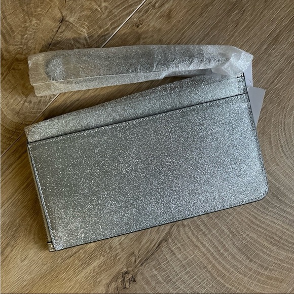 Kate Spade Lucy Glitter Medium L-Zip Wristlet - Picture 5 of 5